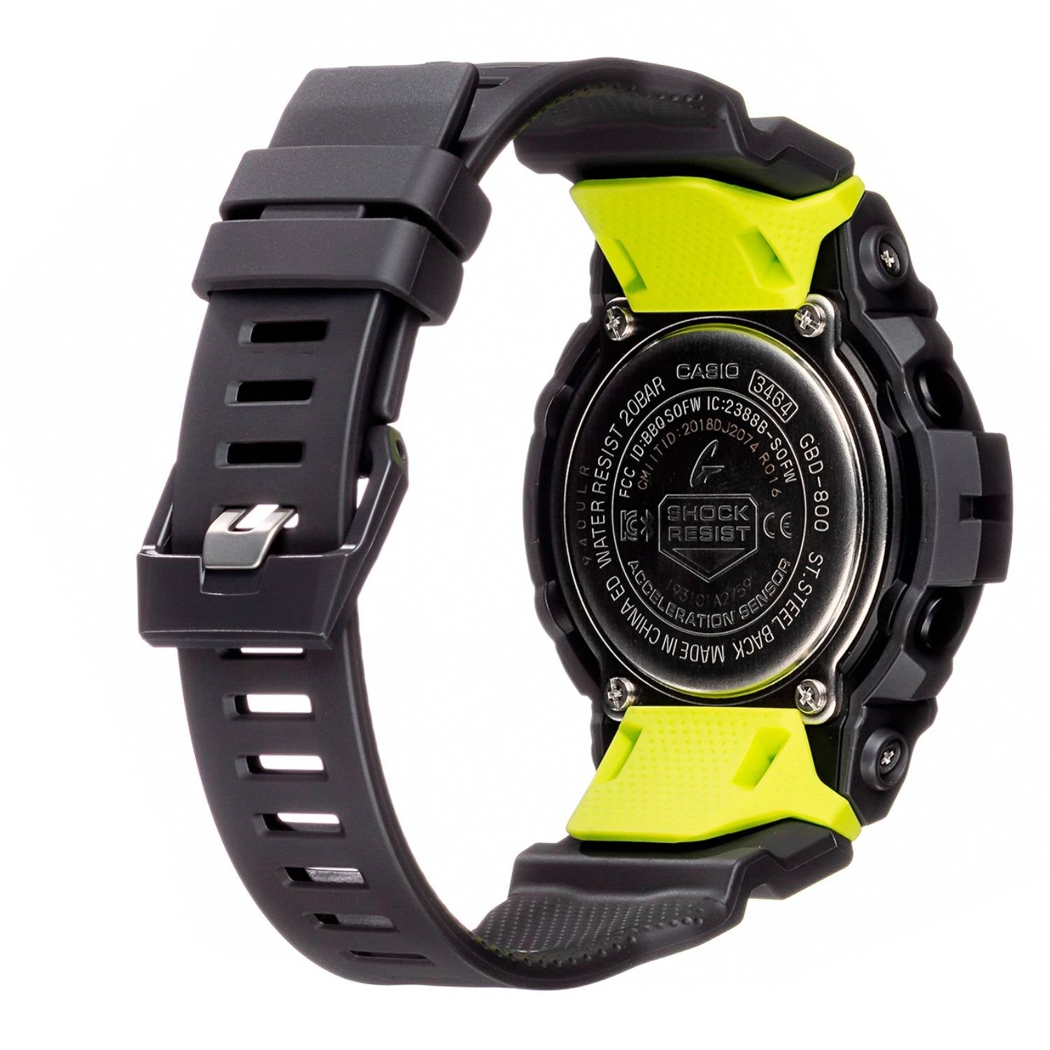 Orologio Uomo Casio G-SHOCK GBD-800-8ER Digitale Quarz Verde Nero Gomma Silicone